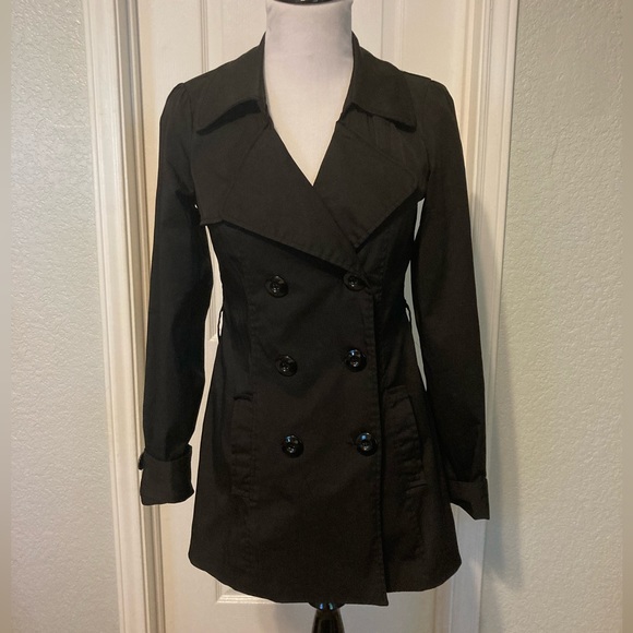 Vertigo black tailored trenchcoat - Picture 2 of 10